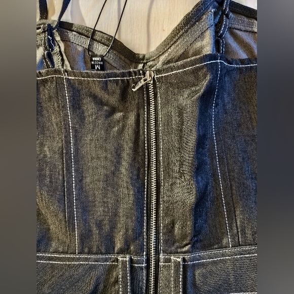 NYC Living Denim Jumpsuit| Various Sizes| Dark Wash - Picture 6 of 11